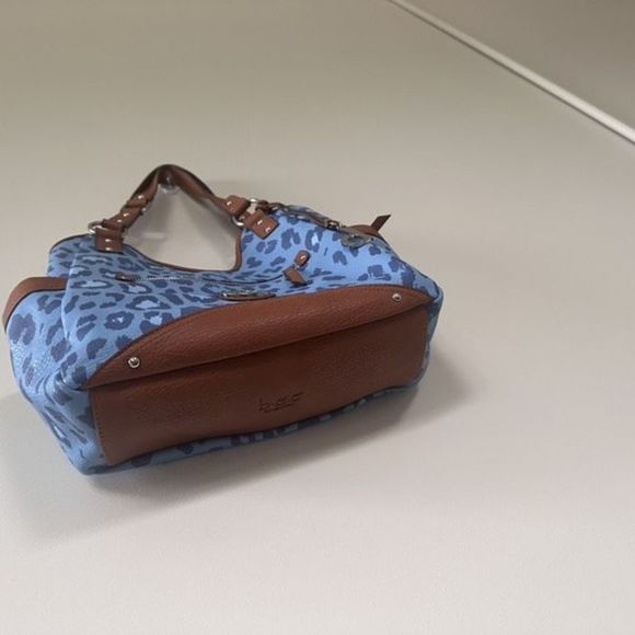 B.O.C. Blue Cheetah Print hobo Purse - Picture 3 of 14